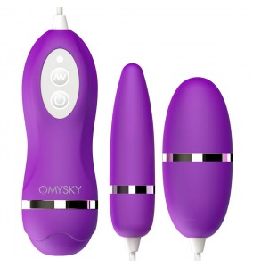 Taiwan OMYSKY - Stimulate Dual Vibrating Eggs (Purple)